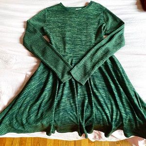 Long Sleeve Forest Green Dress